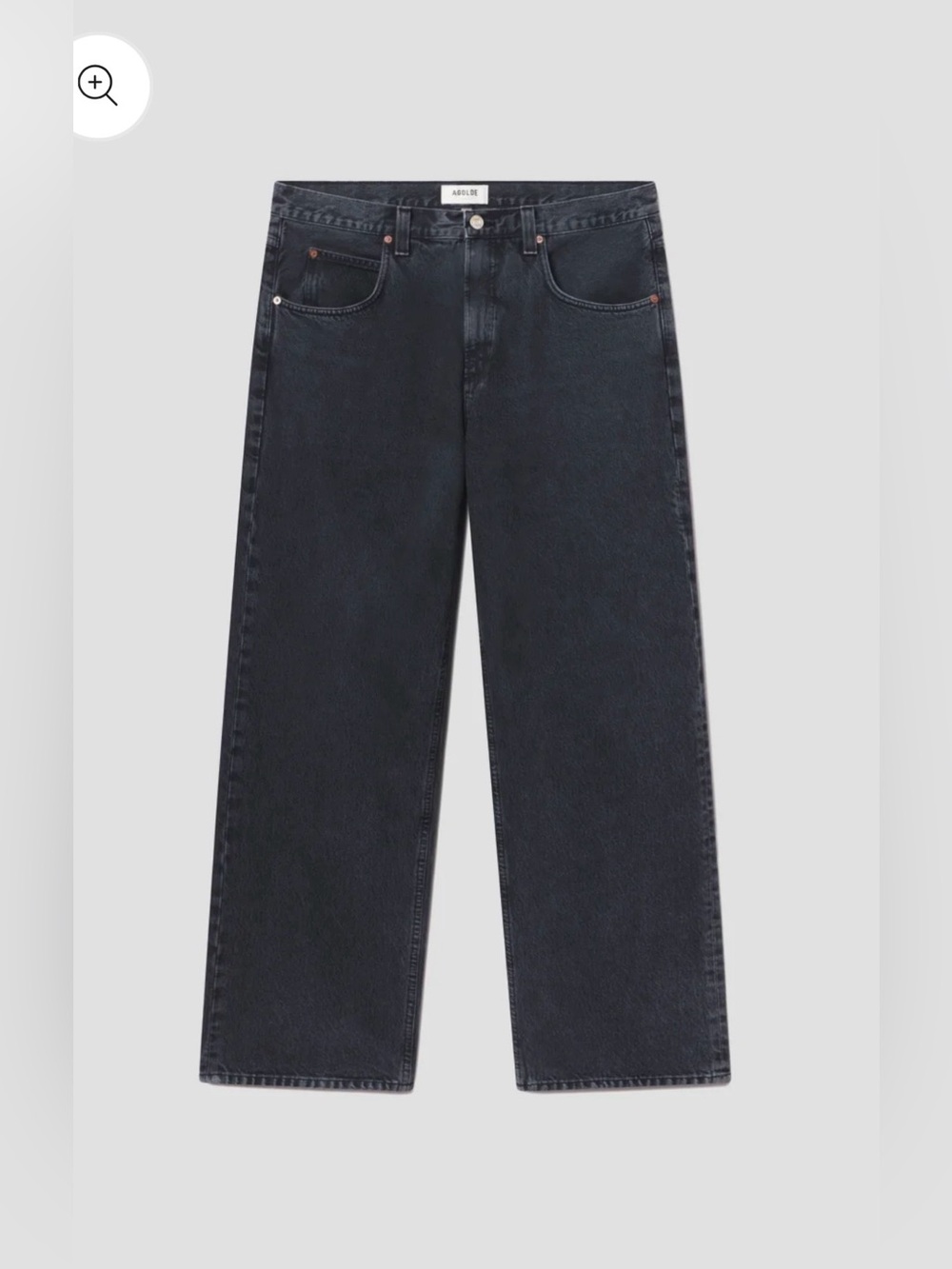 AGOLDE Women’s Fusion Wide Leg Jeans in Division Black Jeans Sz 28